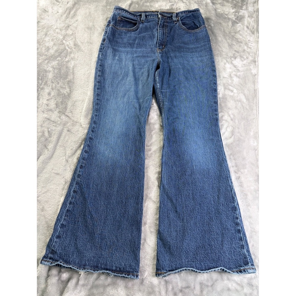 Levi's Premium Jeans 70s High Flare Womens 31x31 Blue Line
